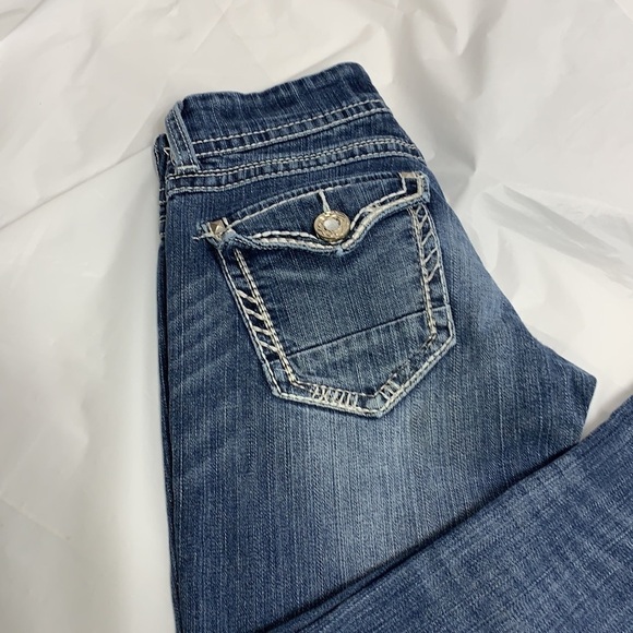 WOMEN’S Daytrip Blue Aquarius Straight Leg Jean Size 26 - Picture 5 of 10